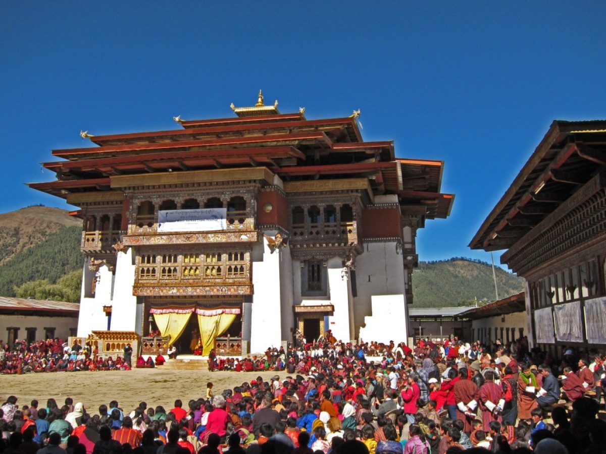 Gangtey Goenpa Monastery during 2026 Tshechu festival