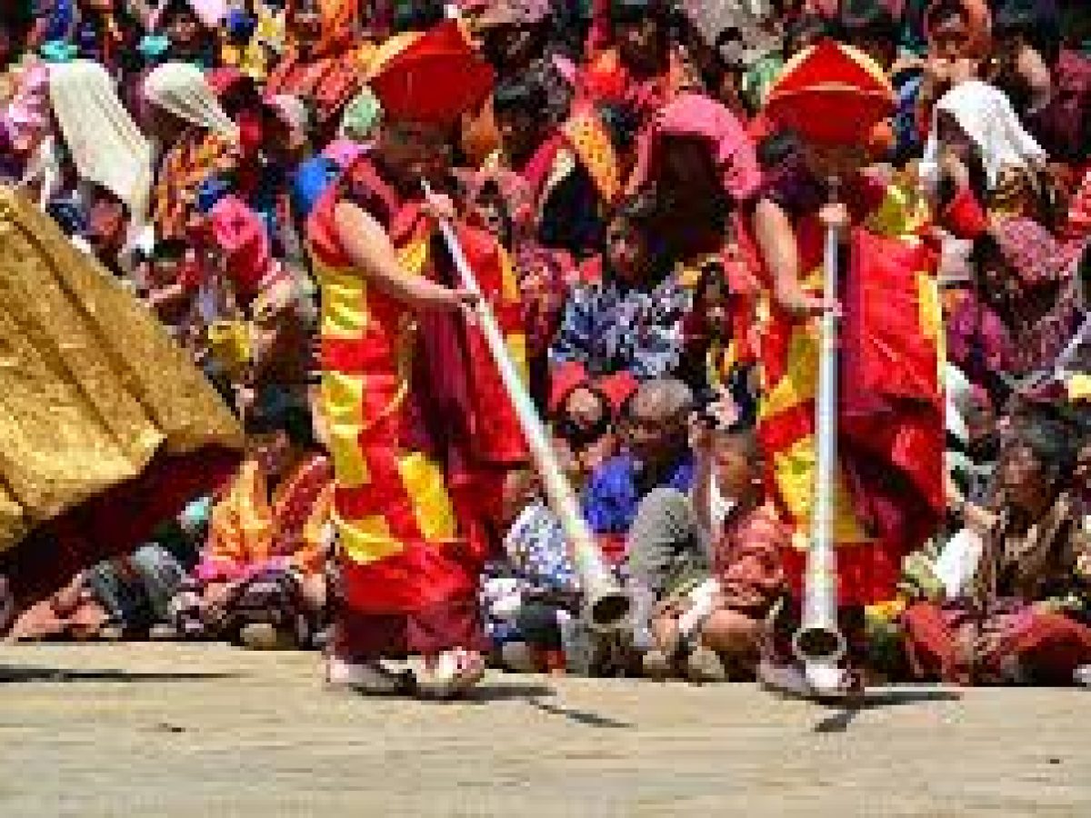 Paro Tshechu Festival 2027 mask dance performance at Rinpung Dzong, Bhutan