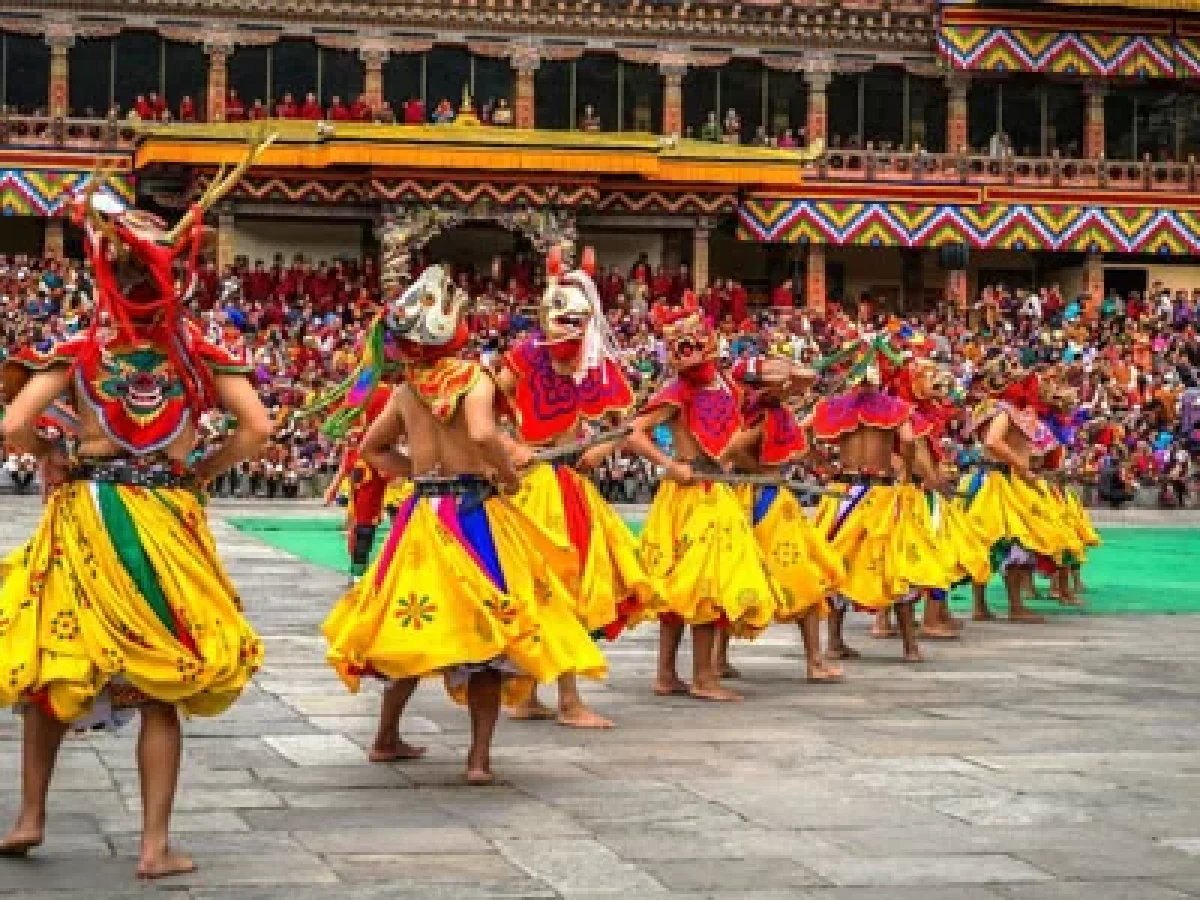 Mask Dance - Thimphu Drubchen Festival Tour